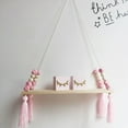thumbnail image 2 of Hanging Shelves for Wall & Window Plant Shelf Indoor - Floating Wall Shelves with Beads Tassels Boho Wall Decor for Bedroom Bathroom Living Room, 2 of 8