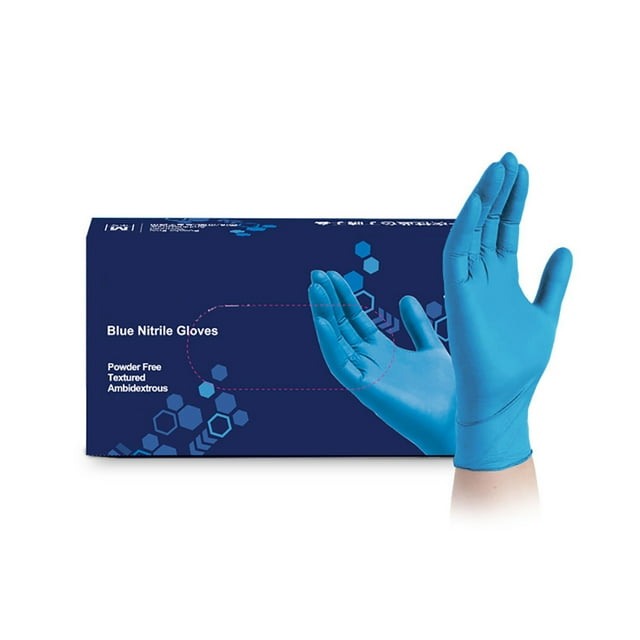 100PCS Nitrile Gloves Protective Powder-free Disposable Gloves Cleaning Gloves