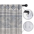 thumbnail image 4 of Blackout Kids Curtains,Blue Geometric Chevron Dot Pattern Childrens Insulated Curtains Set Of 2,Bedroom Essentials,Toddler Room Decor 42x84in(106x213cm), 4 of 5
