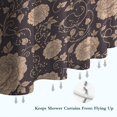thumbnail image 6 of Pioneer Flower Floral Print Pattern Shower Curtain 84”x72", Bathroom Decorative Shower Curtain Set with 12 Hooks, Waterproof Washable, 6 of 6