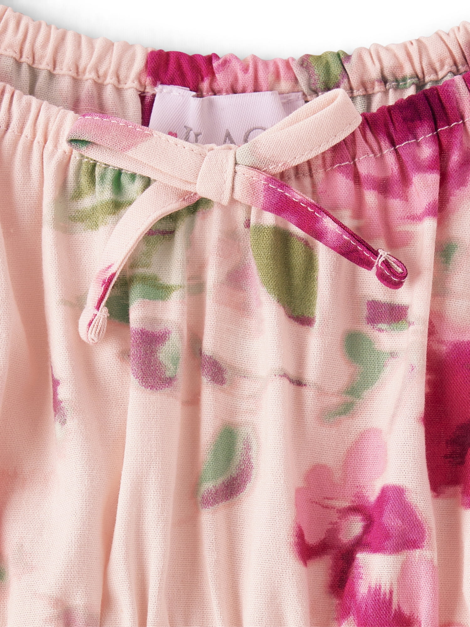 The Children's Place Girls Short Sleeve Floral Print Smocked Dress, Sizes XS-XXL