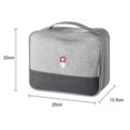 thumbnail image 3 of Zippered Aid Bag Medicat Izer With Ox Cloth,grey, 3 of 5