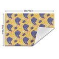 thumbnail image 3 of XMXT 1 Pcs Woven Placemats, Yellow Abstract Geometric Elements Stain Resistant Anti-Skid Placemat for Kitchen Table, 12 x 18 inches, 3 of 6
