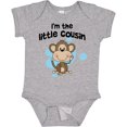 thumbnail image 3 of Inktastic I'm the Little Cousin-monkey-blu Boys Baby Bodysuit, 3 of 5