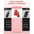 thumbnail image 2 of Cargador portátil Power Bank citicr de 10000 mAh PD20 W USB-C rojo, 2 of 8