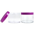 thumbnail image 4 of Beauticom 12 Jars High Quality 120 gram/ml 4 Oz Thick Acrylic Sample Container Jars - BPA Free (Purple), 4 of 5