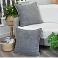 thumbnail image 5 of Soft Chenille Textured Pillow Covers Stitched Edge 16 x 16 inch, Grey Set of 2 / Cozy Cushion Covers / Modern Square Pillow Cases / Decorative Luxury Farmhouse Gray Pillow Covers, 5 of 6