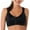 Black, variant on Women Yoga Running Sports Bra Front Closure Wire Free Fiteness Bra High Shockproof Back Support Posture Bras