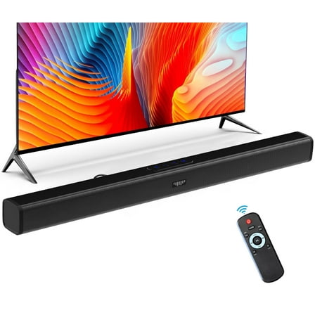 Kivdit Sound Bar for TV,Bluetooth 5.3 Soundbar with Subwoofer,Surround Sound System for TV Speaker