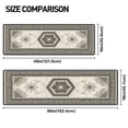 thumbnail image 3 of Blue Brown Medallion Hallway Runner Rug, Traditional Oriental Long Floor Mat, Non-Slip Washable Vintage Ornate Rug for Entryway Kitchen, 3 of 9