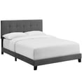 thumbnail image 2 of Modway Amira Twin Performance Velvet Bed in Gray, 2 of 7