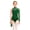 Green, variant on TSSOE Kids Girls Shiny Ruched Mesh Lyrical Modern Dance Dress Gymnastics Skirted Leotard Figure Skating Dress Black 8