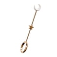 thumbnail image 2 of Soporte para anillo Manos libres 8 mm Clip de anillo Latón Decoración portátil Perchero para joyería de mano, 17 mm, Oro brillante Eigraketly HA003787-04, 2 of 6