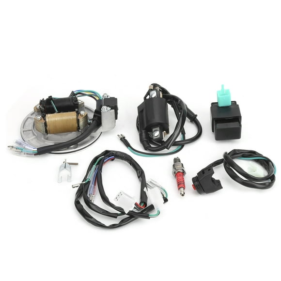 Ccdes Start Stator,Ignition Coil Stator CDI Wiring Harness Spark Plug Kit Fit For XRCRF 50 50cc ‑125cc, Accessory
