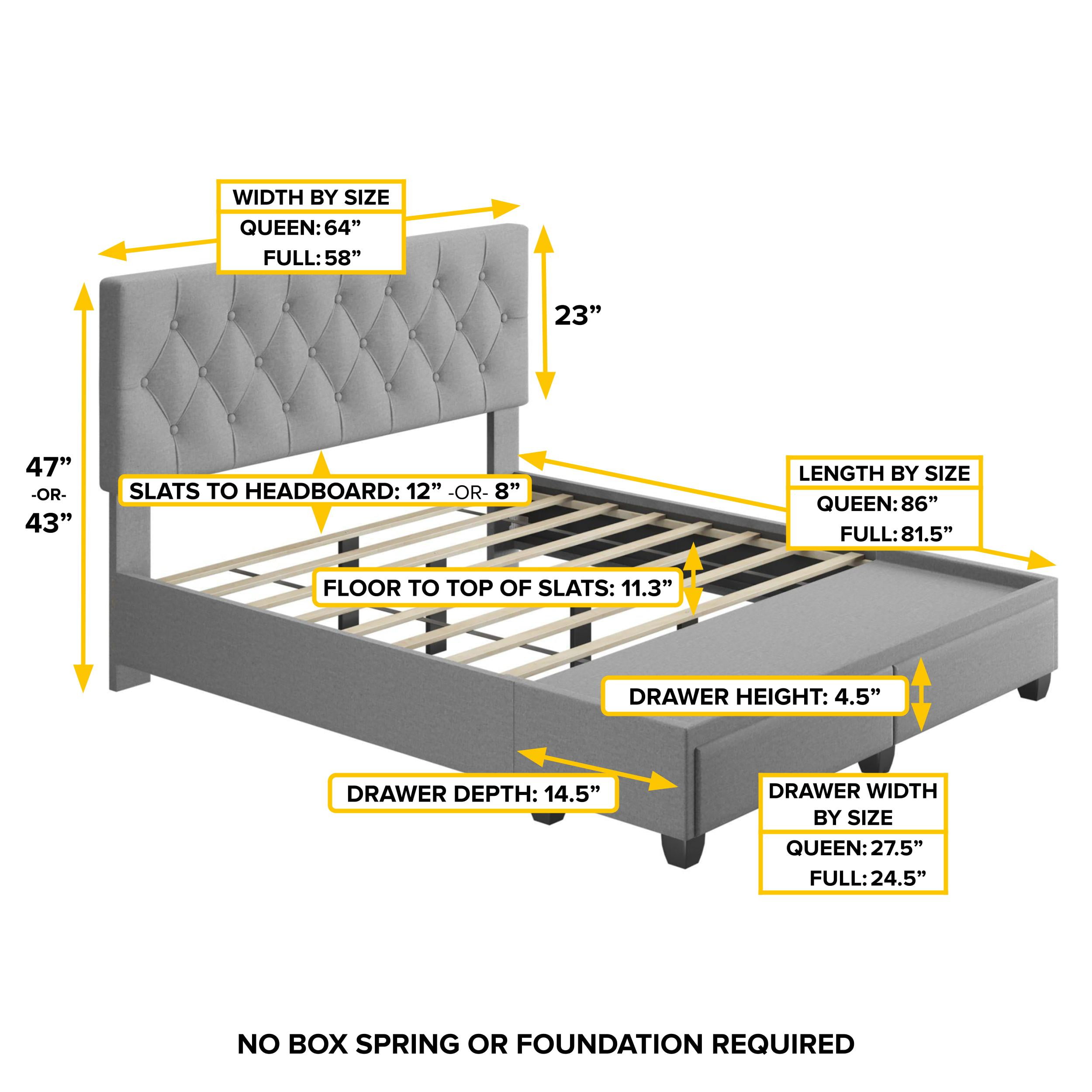 Boyd Sleep Verona Faux Leather Upholstered Tufted Platform Storage Bed Frame, Queen, Black