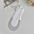 thumbnail image 1 of Calcetines invisibles finos y transpirables para mujer con puntera para tacones altos, con agarre antideslizante y diseño de talón abierto para zapatos de vestir y sin talón., 1 of 9