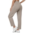 thumbnail image 2 of Women's Golf Pants Casual Stretch Work Ankle Pants High Waist Business Dress Pants with Pockets for Yoga Travel, 2 of 6