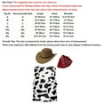 thumbnail image 7 of Aislor 3 pieces Men Western Cowboy Hat Cow Printed Flannel Waistcoat and Print Bandanna Red&Coffee S, 7 of 7