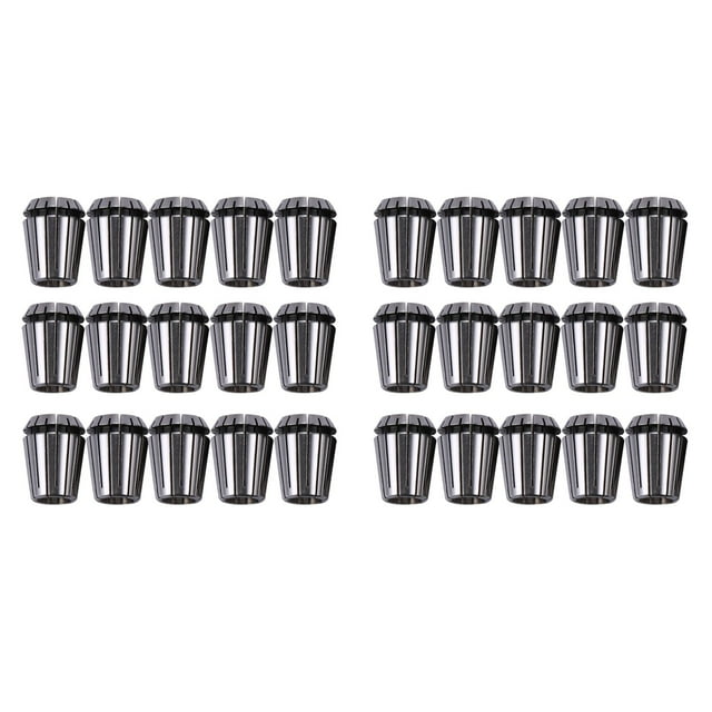 30Pcs ER25 Collet Tool Precision Spring Collet Set de 2 mm Una 16 mm Mandril de Collar CNC para Herramientas de Torno de Fresado Y Motores de Husillo