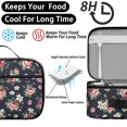 thumbnail image 4 of Pioneer Flower Floral Print Pattern Insulated Lunch Bag Teen, Toddler Lunch Bag,Bento School Lunch Bag for Teen for Work,Picnic or Travel, 4 of 5