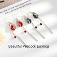 thumbnail image 6 of Beautiful Peacock Earrings, 2026 New Peacock Earrings for Women, Electroplated Jewelry, Minimalist Style Accessories(2Pcs/Mix), 6 of 7