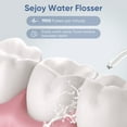 thumbnail image 2 of Sejoy Cordless Water Flosser Portable Oral Irrigator Rechargeable Collapsible Travel Teeth Cleaner IPX7 Waterproof, White, 2 of 6