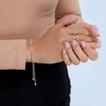 thumbnail image 3 of Women's Welry 1/6 cttw Diamond Bolo Chain Bracelet in Sterling Silver, 10", 3 of 4