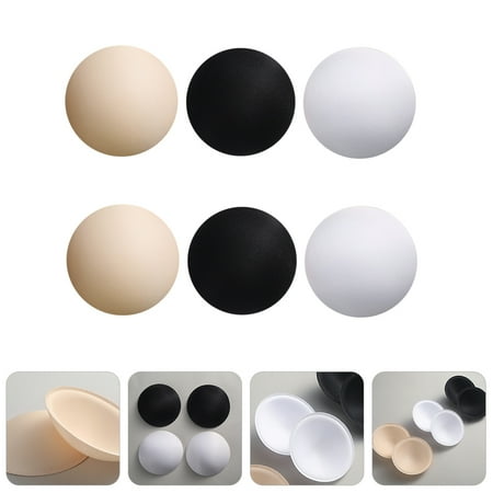 Raindrops 6 Pairs Bra Cups Inserts Pads Breast Push Liner Adhesive Liners Woman Sponge