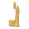 thumbnail image 5 of 14K Yellow Gold Lighthouse Pendant, 5 of 7