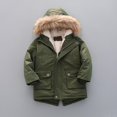 thumbnail image 1 of Boys Winter Coats Down Jacket Hooded Snowsuit Parka Windproof Overcoat, 1 of 5