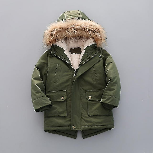 Boys Winter Coats Down Jacket Hooded Snowsuit Parka Windproof Overcoat