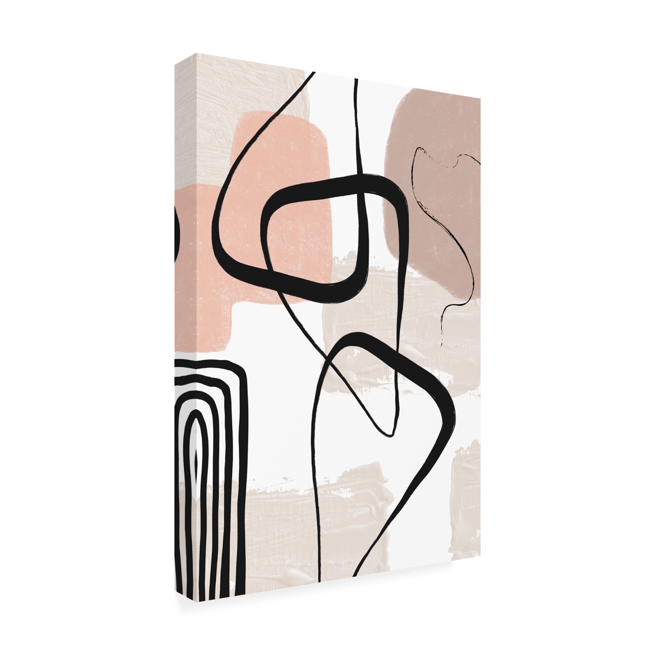 Trademark Fine Art Sally Ann Moss Smooth Shapes 1 Canvas Wall Art