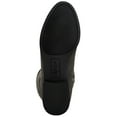 thumbnail image 4 of STYLE & COMPANY Womens Gray 1/2 Heel Wide Calf Padded Kelimae Round Toe Block Heel Zip-Up Riding Boot 8.5 M, 4 of 4