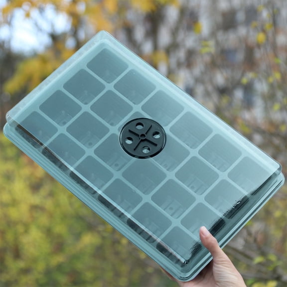 RYDCOT Cell Seed Starter Tray, 24 storage compartments in total,Plant Germination Tray with Humidity Vented Lid and Base, Mini Propagator Plant Greenhouse for Seed Growing