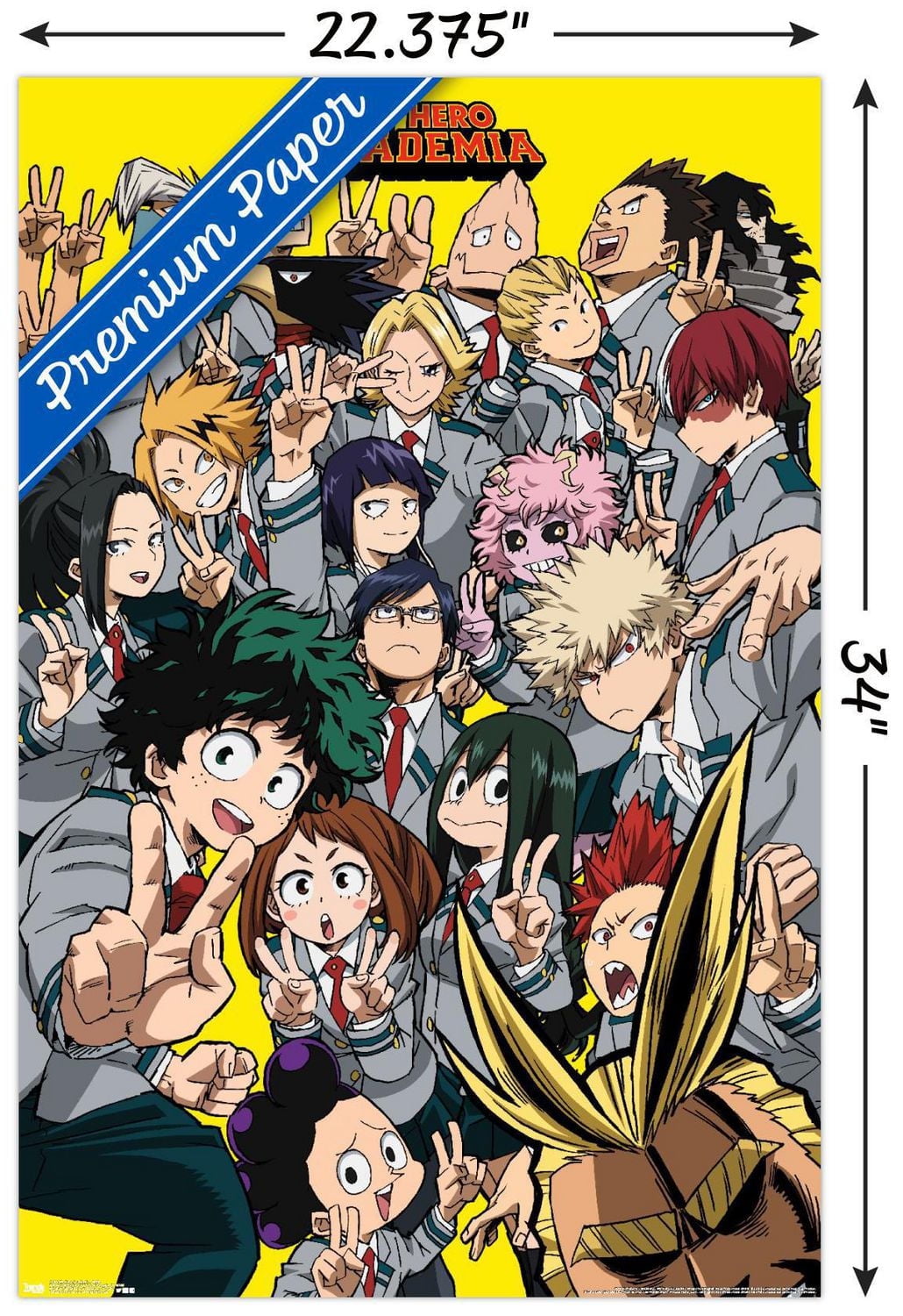 My Hero Academia - Selfie Wall Poster, 22.375" x 34"