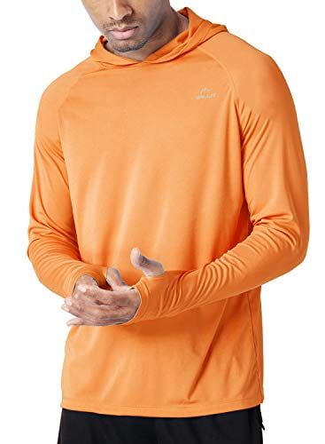 Sun Protection Sweatshirt SPF Casual Fishing Outdoor UV Tee Hiking Lightweight Men's Long Sleeve Hoodie Shirt UPF 50 