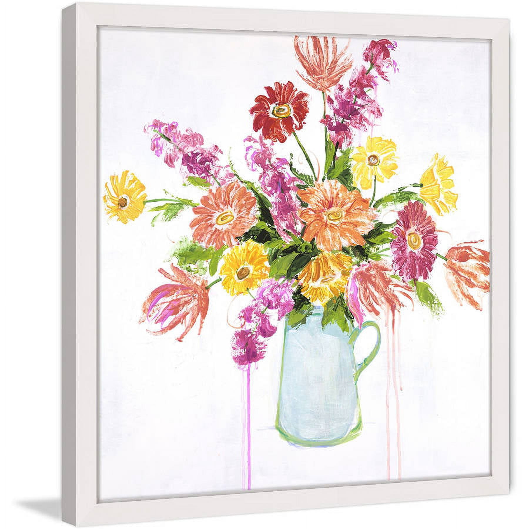 Marmont Hill - "Garden Bloom I" by Julie Joy Framed Painting Print