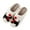 D, variant on Winter House Slippers for Women Men Funny Floral Animal Print Fuzzy Warm Home Shoes Casual Indoor Slip on Slides Black 7.5