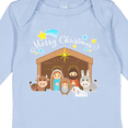 thumbnail image 4 of Inktastic Merry Christmas Cute Nativity Scene Boys or Girls Long Sleeve Baby Bodysuit, 4 of 5