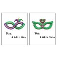 thumbnail image 4 of Women Mardi Gras Sequin Mask Costume Shining Fleur De Lis Lace-Up Mask Masquerade Venetian Carnival Mask for Party Decorations 1 PC Multicolor One Size, 4 of 4