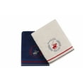 thumbnail image 3 of Beverly Hills Polo Club - Dark Blue, White - Whispering - Hand Towel Set (2 Pieces), 3 of 8