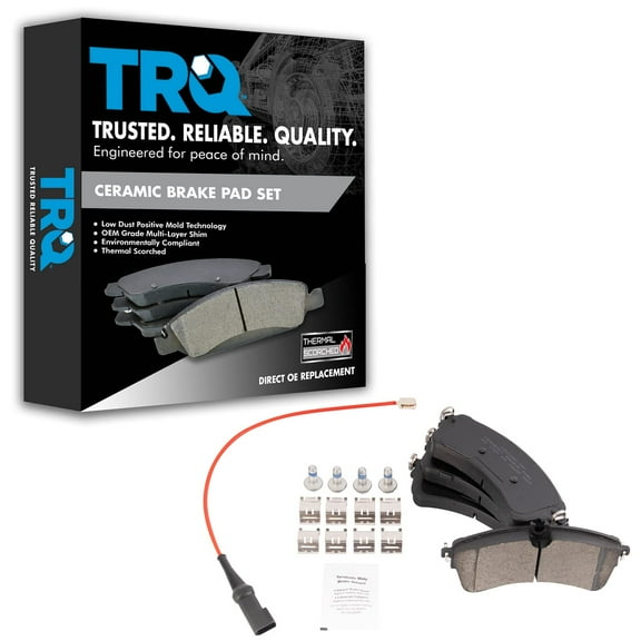 TRQ Rear Ceramic Brake Pads Fits 2020 Ford Transit-150 250 350 350 HD BFA19080