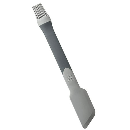

1 Pc Cream Scraper Silicone Spatula Oil Brush Multipurpose Baking Scraper (Grey)