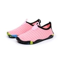 thumbnail image 7 of Kids Water Shoes for Girls Boys Swim Beach Hiking Pool Shoes Barefoots for Toddler Pink 12-13Y, 7 of 7