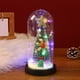 thumbnail image 1 of Mini Árbol de Navidad con Cubierta de Vidrio y Luz Led de Colores, Adorno Decorativo para Escritorio, 1 of 6