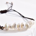 thumbnail image 5 of Natural Freshwater Cultured Pearl Pull Bracelet for Women Adjustable Braided Brass Bracelets Bohemian Vacation Jewelry Gifts, 5 of 5