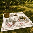 thumbnail image 7 of Winter Cottage Snowy Scene Holiday, Festive Holiday Scene, Warm Flannel Blanket for Cabin and Lodge with Detailed Artwork, Art Lovers Housewarming Gift, Festive Home Decor, 7 of 7