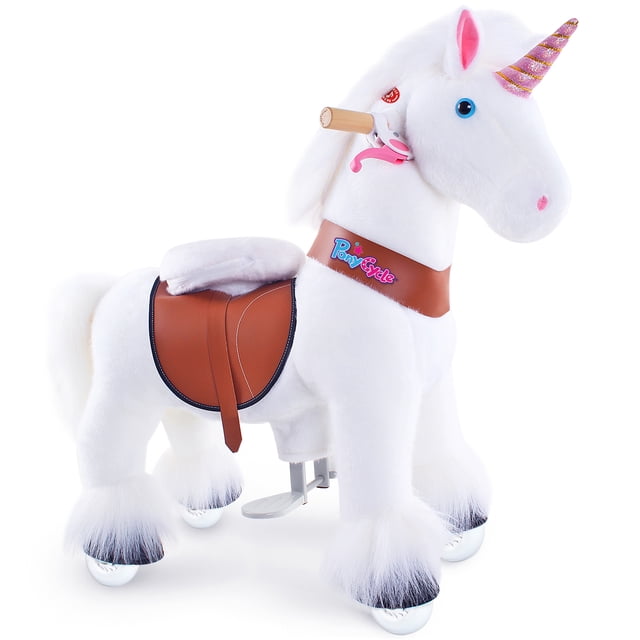 PonyCycle Jouets Cheval Licorne à Chevaucher avec Roues pour Garçons et Filles de 3 à 4 Ans Ux304