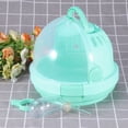 thumbnail image 2 of Pet Hamster Transparent Cage Small Animal Portable Carring Box With Drinking Bottle Light Green, 2 of 8