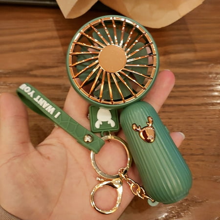 

Homeex Simple USB Handheld Elk Portable Fan Green USB
